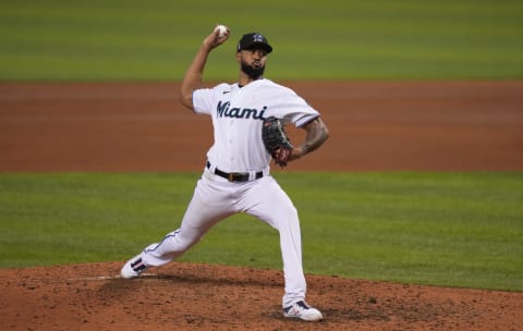 Starting Pitcher Sandy Alcantara of the Miami Marlins (Photo by Mark Brown/Getty Images)