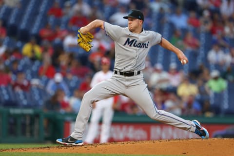 Miami Marlins starting pitcher Trevor Rogers (Photo by Rich Schultz/Getty Images)