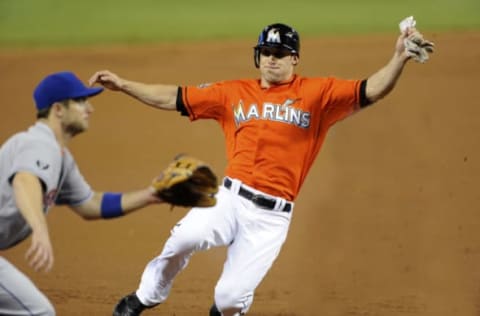 MIAMI, FL – OCTOBER 03: Bryan Petersen #11 of the Miami Marlins. (Photo by Ronald C. Modra/Getty Images)