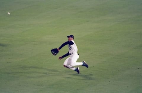 26 Oct 1997: Rightfielder Gary Sheffield of the Florida Marlins. Mandatory Credit: Brian Bahr /Allsport