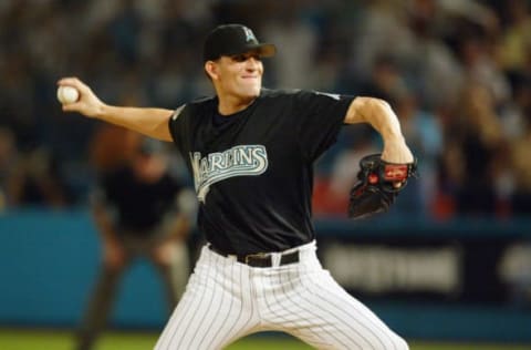 MIAMI – OCTOBER 23: Pitcher Braden Looper #41 of the Florida Marlins. (Photo by Jed Jacobsohn/Getty Images)