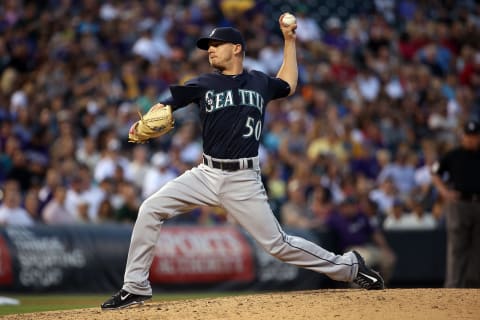 Seattle Mariners pitcher Rob Rasmussen (Photo by Doug Pensinger/Getty Images)