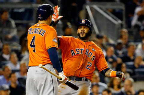 NEW YORK, NY – OCTOBER 06: Jonathan Villar #2 of the Houston Astros. (Photo by Al Bello/Getty Images)