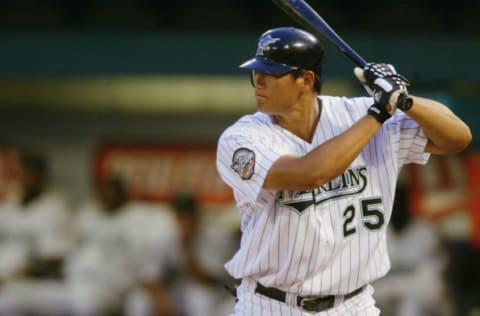 MIAMI – APRIL 8: Hee Seop Choi #25 of the Florida Marlins. (Photo by Victor Baldizon/Getty Images)