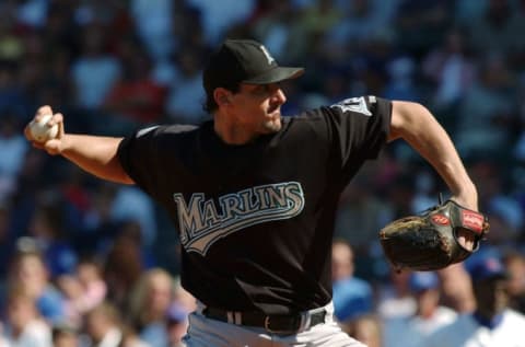 CHICAGO – SEPTEMBER 10: Carl Pavano #45 of the Florida Marlins. (Photo by Jonathan Daniel/Getty Images)