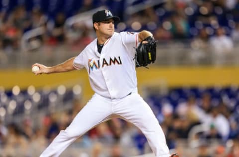 MIAMI, FL – APRIL 18: Bryan Morris #57 of the Miami Marlins. (Photo by Rob Foldy/Getty Images)