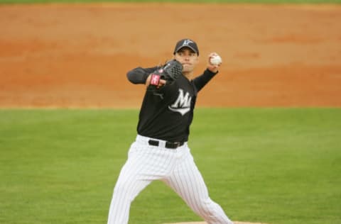 JUPITER, FL – MARCH 3: Pitcher Al Leiter #22 of the Florida Marlins. (Photo by Elsa/Getty Images)