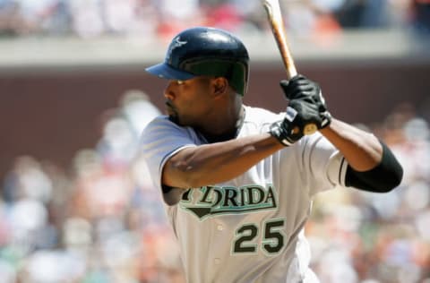 SAN FRANCISCO – JULY 23: Carlos Delgado of the Florida Marlins. (Photo by Don Smith /MLB Photos via Getty Images)