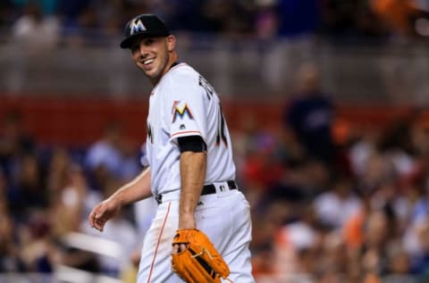 MIAMI, FL – AUGUST 24: Jose Fernandez #16 of the Miami Marlins. (Photo by Rob Foldy/Getty Images)