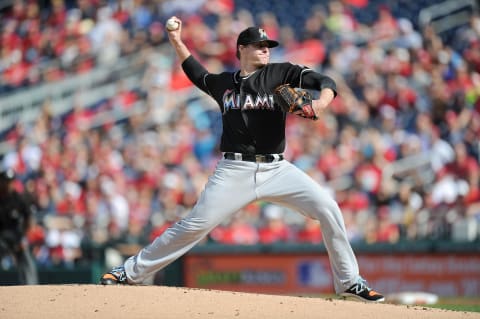 Miami Marlins starting pitcher Tom Koehler (Photo by G Fiume/Getty Images)