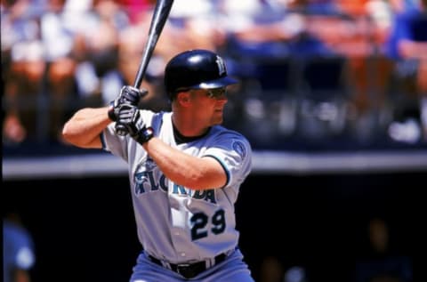 15 Aug 1999: Bruce Aven #29 of the Florida Marlins. Stephen Dunn /Allsport