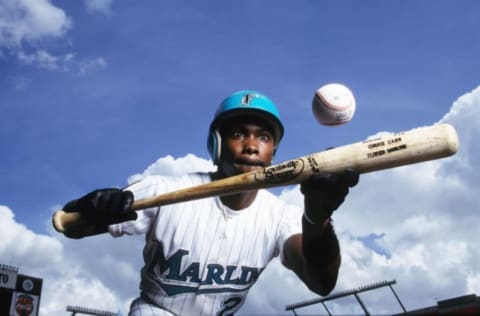 MIAMI, FL – JUNE 1994: Chuck Carr #2 of the Florida Marlins. (Photo by Ronald C. Modra/Getty Images)