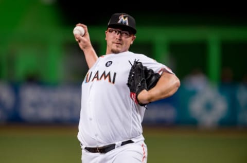 MIAMI, FL – SEPTEMBER 18: Vance Worley #45 of the Miami Marlins. (Photo by Rob Foldy/Miami Marlins via Getty Images)