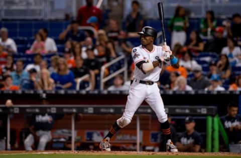 MIAMI, FL – OCTOBER 01: Dee Gordon #9 of the Miami Marlins. (Photo by Rob Foldy/Miami Marlins via Getty Images)