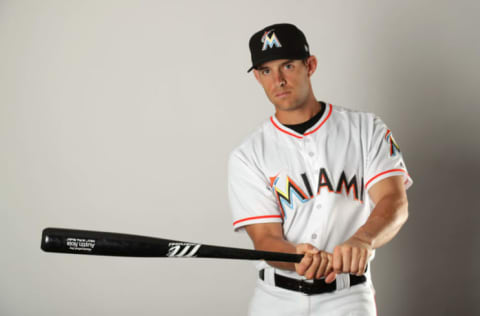 JUPITER, FL – FEBRUARY 22: Austin Nola #73 poses for a portrait at The Ballpark of the Palm Beaches on February 22, 2018 in Jupiter, Florida. (Photo by Streeter Lecka/Getty Images)