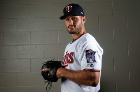 FT. MYERS, FL – FEBRUARY 21: Tyler Kinley #61 of the Minnesota Twins poses for a portrait on February 21, 2018 at Hammond Field in Ft. Myers, Florida. (Photo by Brian Blanco/Getty Images)