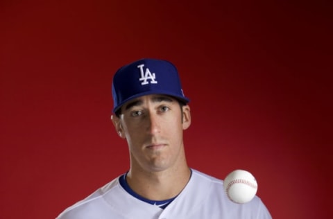 GLENDALE, AZ – FEBRUARY 22: Brian Moran #76 of the Los Angeles Dodgers poses during MLB Photo Day at Camelback Ranch- Glendale on February 22, 2018 in Glendale, Arizona. (Photo by Jamie Schwaberow/Getty Images)