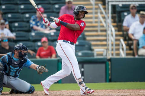 FORT MYERS, FL- FEBRUARY 28: Lewin Diaz of the Minnesota Twins. (Photo by Brace Hemmelgarn/Minnesota Twins/Getty Images)