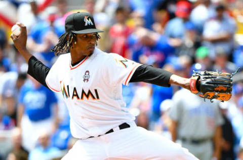 MIAMI, FL – MARCH 29: Jose Urena #62 of the Miami Marlins. (Photo by B51/Mark Brown/Getty Images)