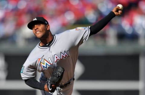 PHILADELPHIA, PA – APRIL 05: Jarlin Garcia #66 of the Miami Marlins delivers a pitching the fourth inning against the Philadelphia Phillies at Citizens Bank Park on April 5, 2018 in Philadelphia, Pennsylvania. The Phillies won 5-0. (Photo by Drew Hallowell/Getty Images)