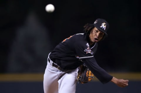 DENVER, CO – SEPTEMBER 26: Starting pitcher Jose Urena