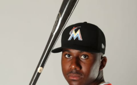 JUPITER, FL – FEBRUARY 22: Lewis Brinson