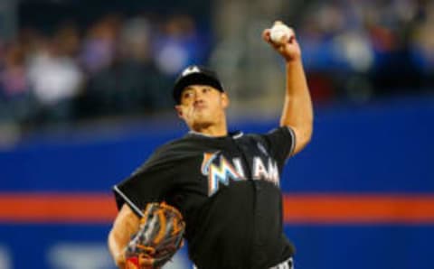 NEW YORK, NY – APRIL 07: Wei-Yin Chen #54 of the Miami Marlins pitches in the second inning against the New York Mets at Citi Field on April 7, 2017 in the Flushing neighborhood of the Queens borough of New York City. (Photo by Jim McIsaac/Getty Images)