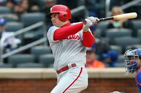 NEW YORK, NY – APRIL 04: Rhys Hoskins