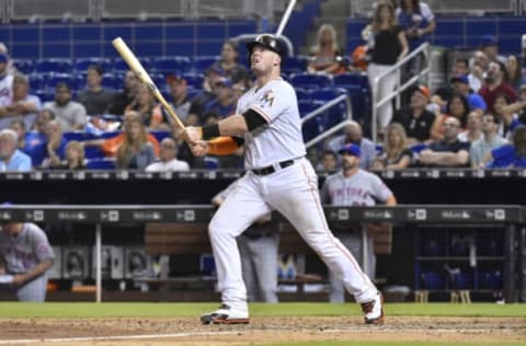 MIAMI, FL – APRIL 10: Justin Bour