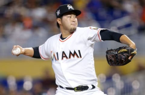 MIAMI, FL – APRIL 15: Junichi Tazawa