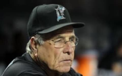 NEW YORK, NY – AUGUST 31: Manager Jack McKeon of the Florida Marlins looks on against the New York Mets at Citi Field on August 31, 2011 in the Flushing neighborhood of the Queens borough of New York City. The Mets defeated the Marlins 3-2. (Photo by Jim McIsaac/Getty Images)