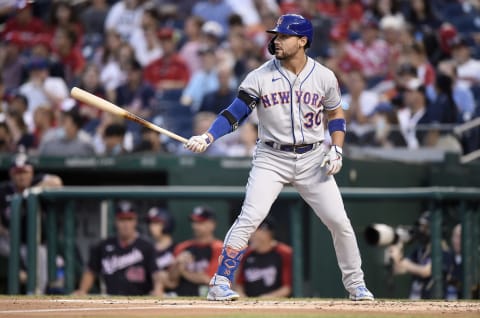 New York Mets outfielder Michael Conforto (Photo by G Fiume/Getty Images)