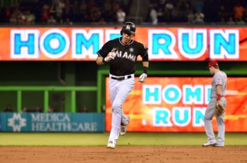 MIAMI, FL – JULY 29: Christian Yelich #21 of the Miami Marlins. (Photo by Eric Espada/Getty Images)