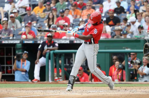 WASHINGTON, DC – JULY 15: Jesus Sanchez #4 of the Tampa Bay Rays. (Photo by Rob Carr/Getty Images)