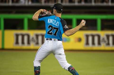 MIAMI, FL – JULY 10: American League All-Star Brandon Kintzler #27 of the Minnesota Twins. (Photo by Brace Hemmelgarn/Minnesota Twins/Getty Images)