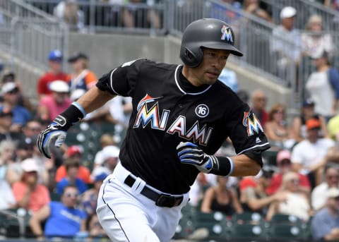 When will the Marlins rest an outfielder or a Realmuto? Mandatory Credit: Steve Mitchell-USA TODAY Sports