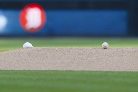 Aug 7, 2015; Detroit, MI, USA; Baseball on the pitchers mound before the game between the Detroit Tigers and the Boston Red Sox at Comerica Park. Mandatory Credit: Rick Osentoski-USA TODAY Sports