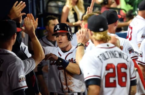 May 12, 2016; Atlanta, GA, USA; Atlanta Braves third baseman 