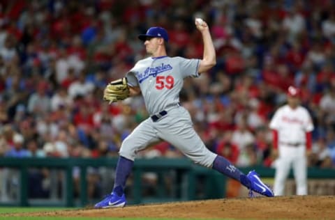 PHILADELPHIA, PA – JULY 23: Zac Rosscup #59 of the Los Angeles Dodgers throws a pitch in the fifth inning during a game against the Philadelphia Phillies at Citizens Bank Park on July 23, 2018 in Philadelphia, Pennsylvania. The Dodgers won 7-6. (Photo by Hunter Martin/Getty Images)