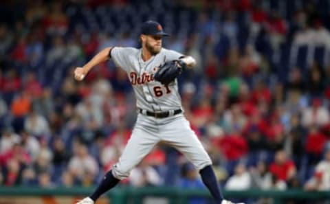 PHILADELPHIA, PA – APRIL 30: Shane Greene #61 of the Detroit Tigers delivers a pitch in the ninth inning during a game against the Philadelphia Phillies at Citizens Bank Park on April 30, 2019 in Philadelphia, Pennsylvania. The Tigers won 3-1. (Photo by Hunter Martin/Getty Images)