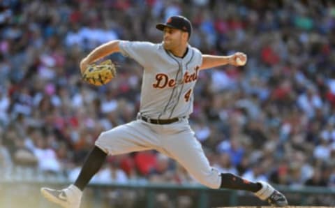 CLEVELAND, OHIO – JUNE 21: Starting pitcher Matthew Boyd #48 of the Detroit Tigers pitches during the first inning against the Cleveland Indians at Progressive Field on June 21, 2019 in Cleveland, Ohio. (Photo by Jason Miller/Getty Images)