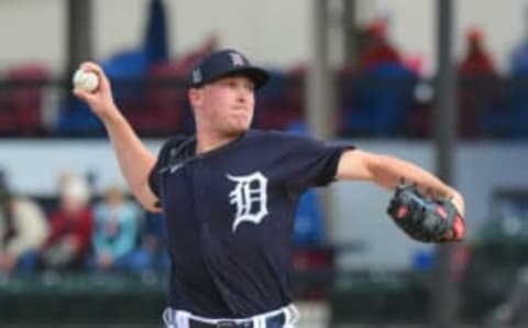 LAKELAND, FL – RHP Beau Burrows #37 of the Detroit Tigers. (Photo by Mark Cunningham/MLB Photos via Getty Images)