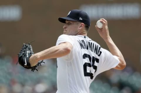 DETROIT, MI – AUGUST 7: Matt Manning #25 of the Detroit Tigers pitches against the Tampa Bay Rays during the second inning at Comerica Park on August 7, 2022, in Detroit, Michigan. (Photo by Duane Burleson/Getty Images)