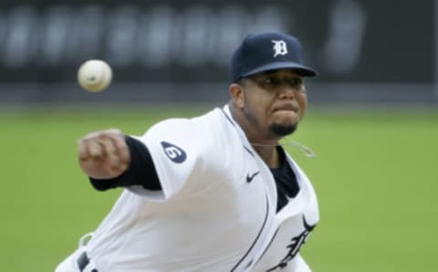 DETROIT, MI – AUGUST 02: Rony Garcia #51 of the Detroit Tigers pitches against the Cincinnati Reds at Comerica Park on August 02, 2020, in Detroit, Michigan. (Photo by Duane Burleson/Getty Images)