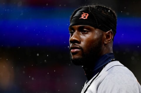 CLEVELAND, OHIO – Akil Baddoo looks on during a game against Cleveland. (Photo by Emilee Chinn/Getty Images)