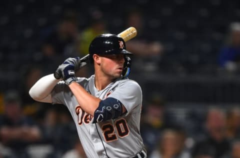 PITTSBURGH, PA – JUNE 07: Spencer Torkelson #20 of the Detroit Tigers in action during the game against the Pittsburgh Pirates at PNC Park on June 7, 2022 in Pittsburgh, Pennsylvania. (Photo by Joe Sargent/Getty Images)