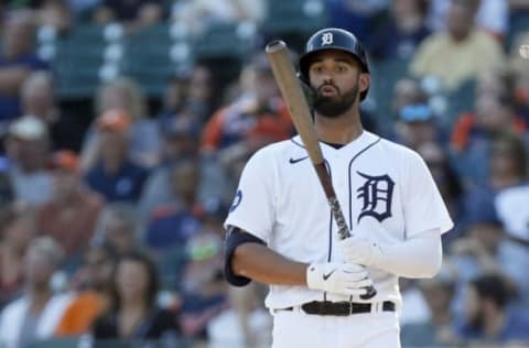 DETROIT, MI – JULY 23: Riley Greene #31 of the Detroit Tigers prepares to bat against the Minnesota Twins during the first inning at Comerica Park on July 23, 2022, in Detroit, Michigan. (Photo by Duane Burleson/Getty Images)