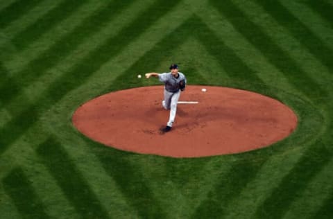 BALTIMORE, MD – OCTOBER 02: Max Scherzer #37 of the Detroit Tigers throws a pitch in the first inning against the Baltimore Orioles during Game One of the American League Division Series at Oriole Park at Camden Yards on October 2, 2014 in Baltimore, Maryland. (Photo by Patrick Smith/Getty Images)