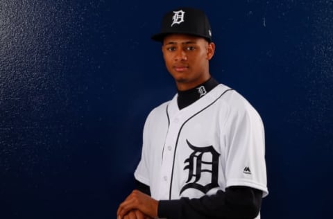 LAKELAND, FL – FEBRUARY 20: Sergio Alcantara #40 of the Detroit Tigers poses for a photo during photo days on February 20, 2018 in Lakeland, Florida. (Photo by Kevin C. Cox/Getty Images)