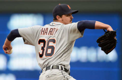 MINNEAPOLIS, MN – MAY 21: Blaine Hardy #36 of the Detroit Tigers delivers a pitch against the Minnesota Twins during the first inning of the game on May 21, 2018 at Target Field in Minneapolis, Minnesota. (Photo by Hannah Foslien/Getty Images)